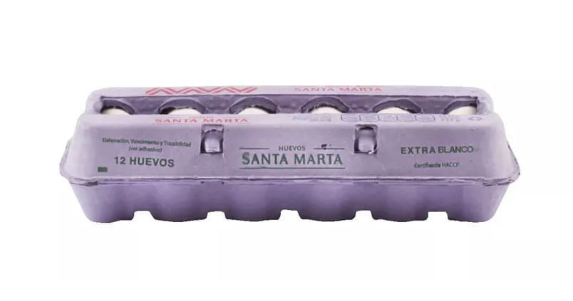 Huevo Extra Blanco Santa Marta 12 Un