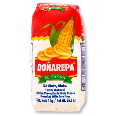 Harina de maíz Doña Repa blanco extrafina 1 Kg