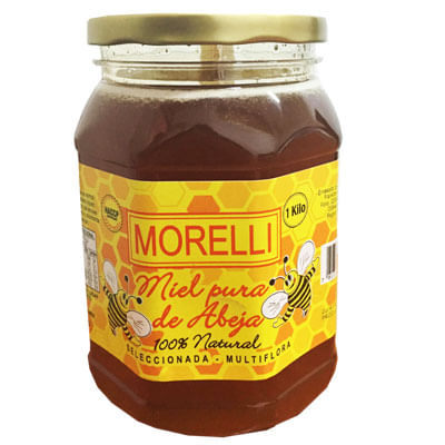Miel Morelli 100% pura de abeja 1 Kg