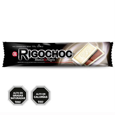 Galletas Rigochoc blanco y negro 113 g