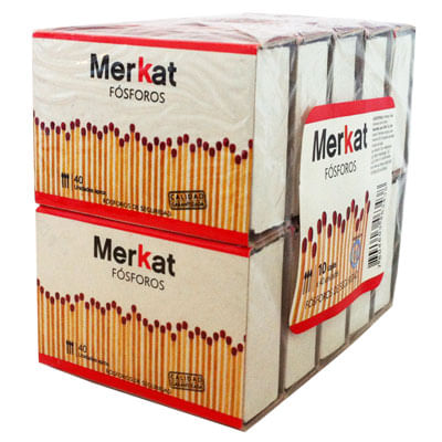 Pack fósforos Merkat 10 cajas de 40 un