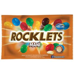 Chocolate Rocklets Arcor con maní 35 g