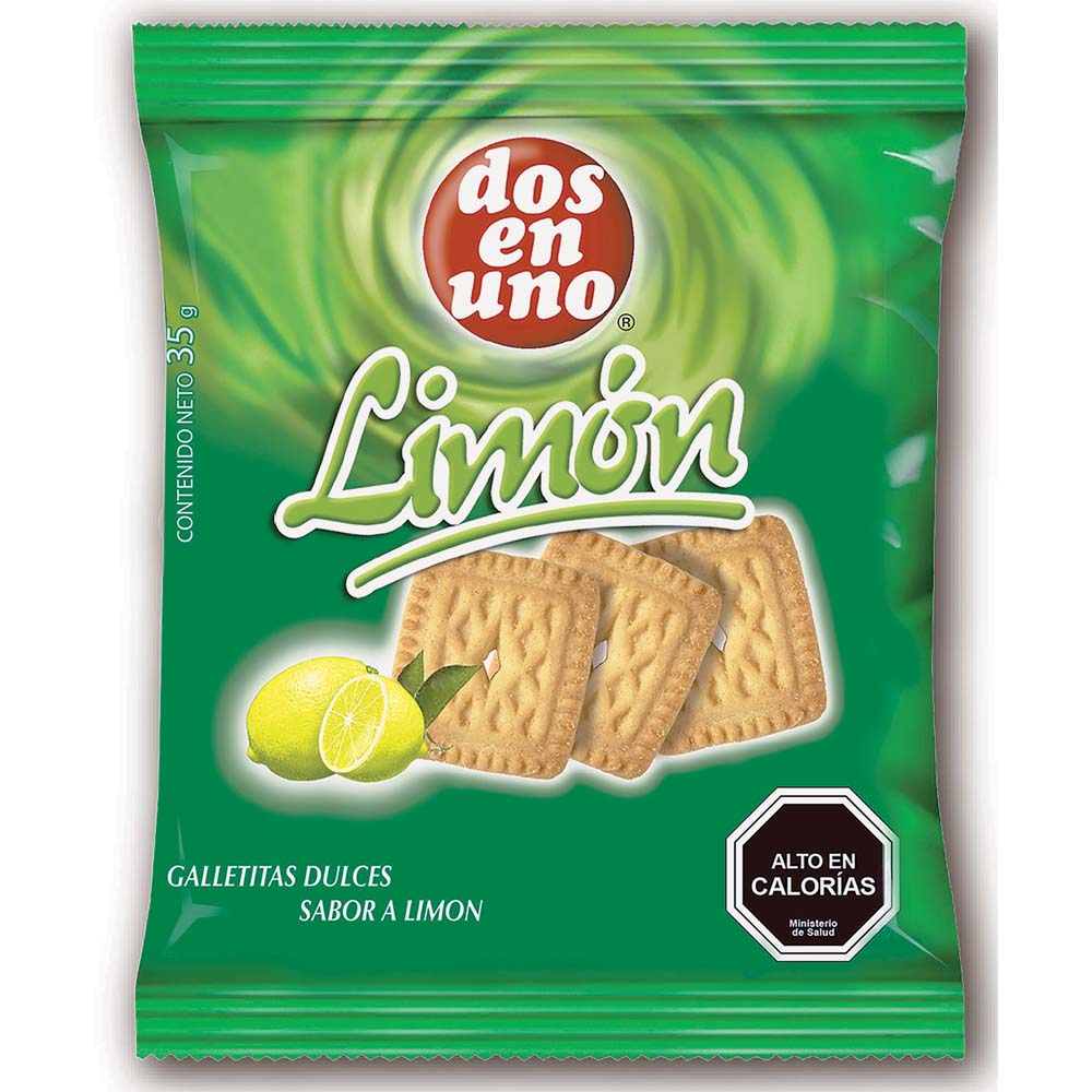 Galleta mini Dos en Uno limón 35 g