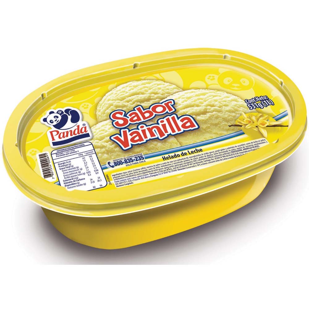 Helado Panda vainilla 1 L
