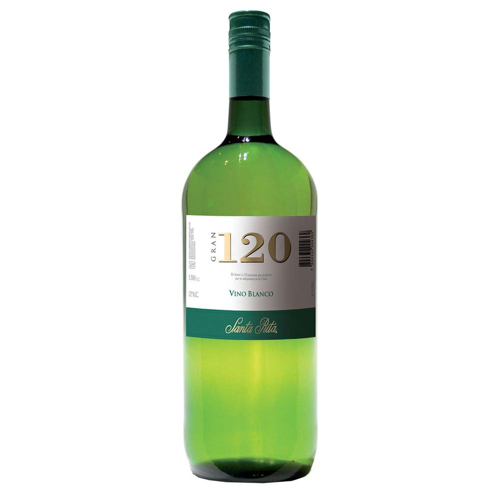 Vino blanco Santa Rita gran reserva botella 1.5 L