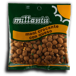 Maní crocante Millantú con queso doy pack 100 g