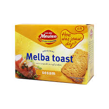 Tostaditas Van Der Meulen melba toast sésamo caja 100 g