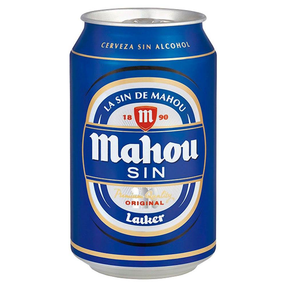 Cerveza Mahou 0% alcohol lata 330 cc