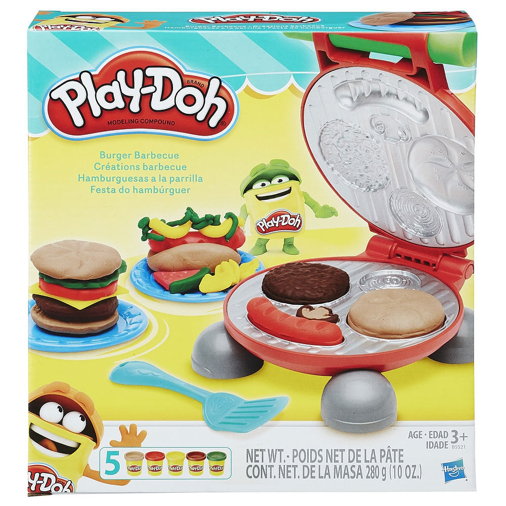 Juego Play Doh kitchen creations hamburguesas a la parrilla