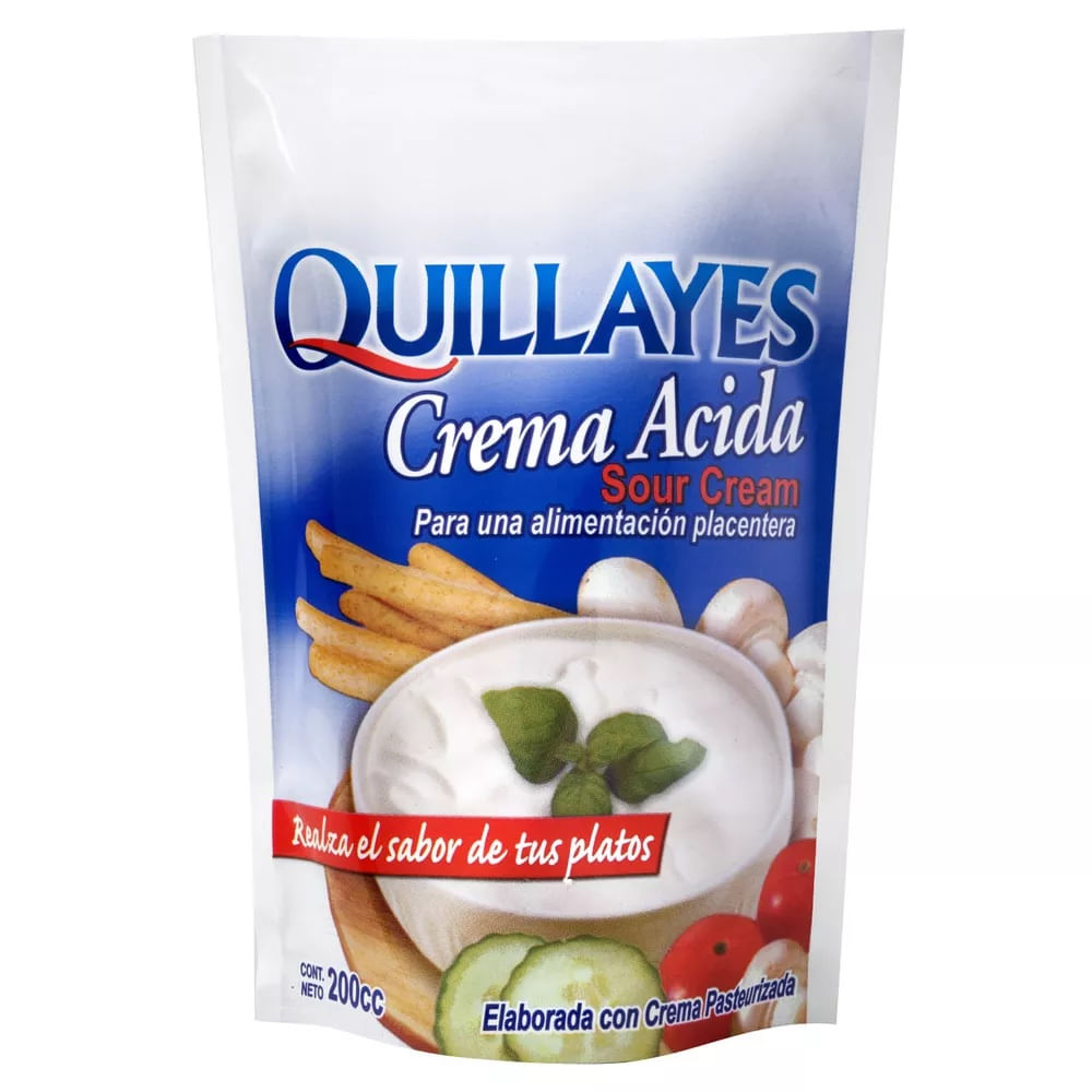 Crema ácida Quillayes doy pack 200 g