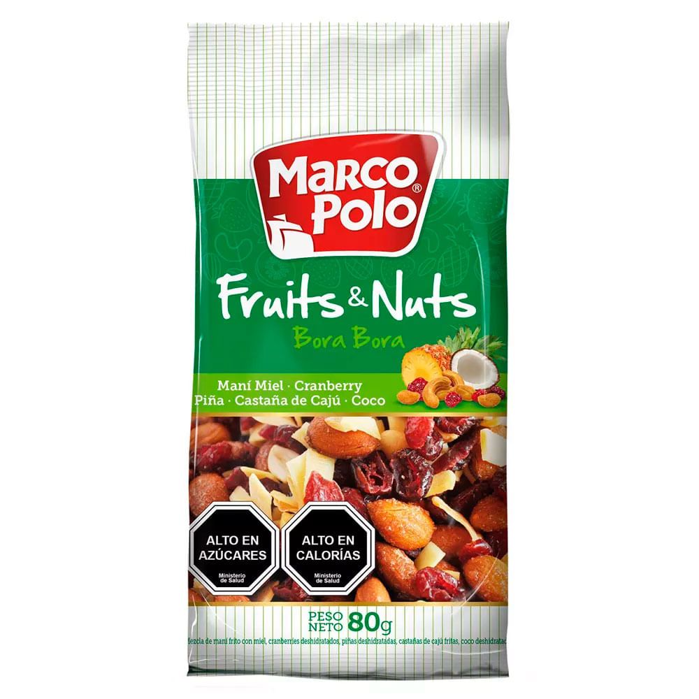 Mix maní Marco Polo bora bora doy pack 80 g