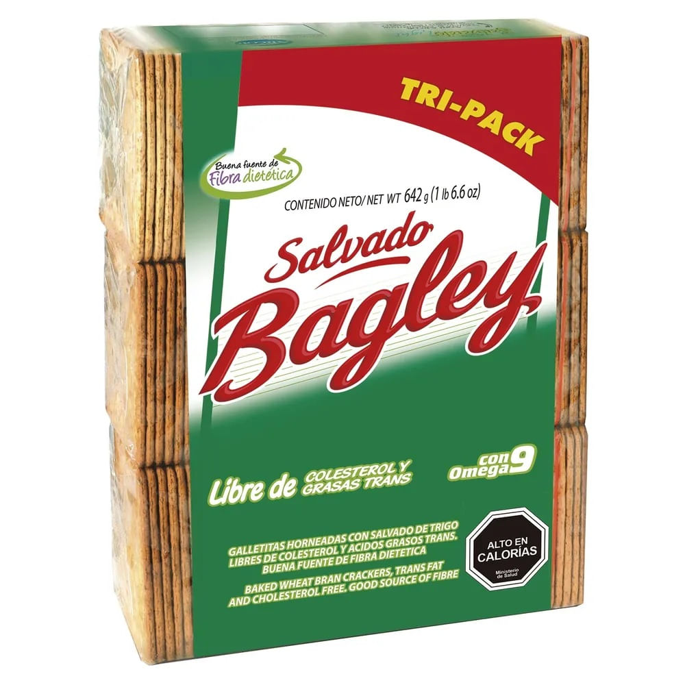 Pack Galletas Bagley salvado 3 un de 642 g