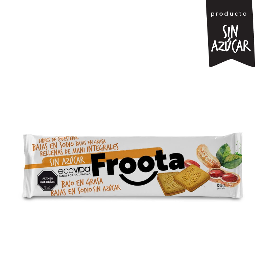 Galletas Ecovida emparedado maní 150 g