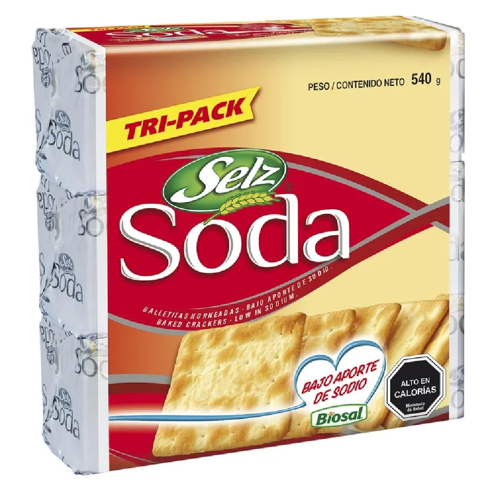 Galletas de Soda Selz bajo en sodio 540 g