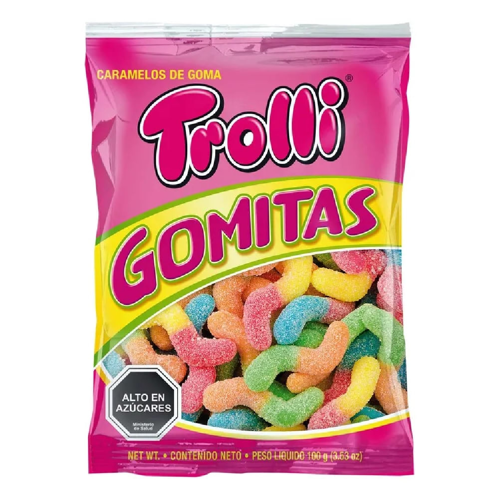Gomitas Trolli gusanitos ácidos bolsa 100 g