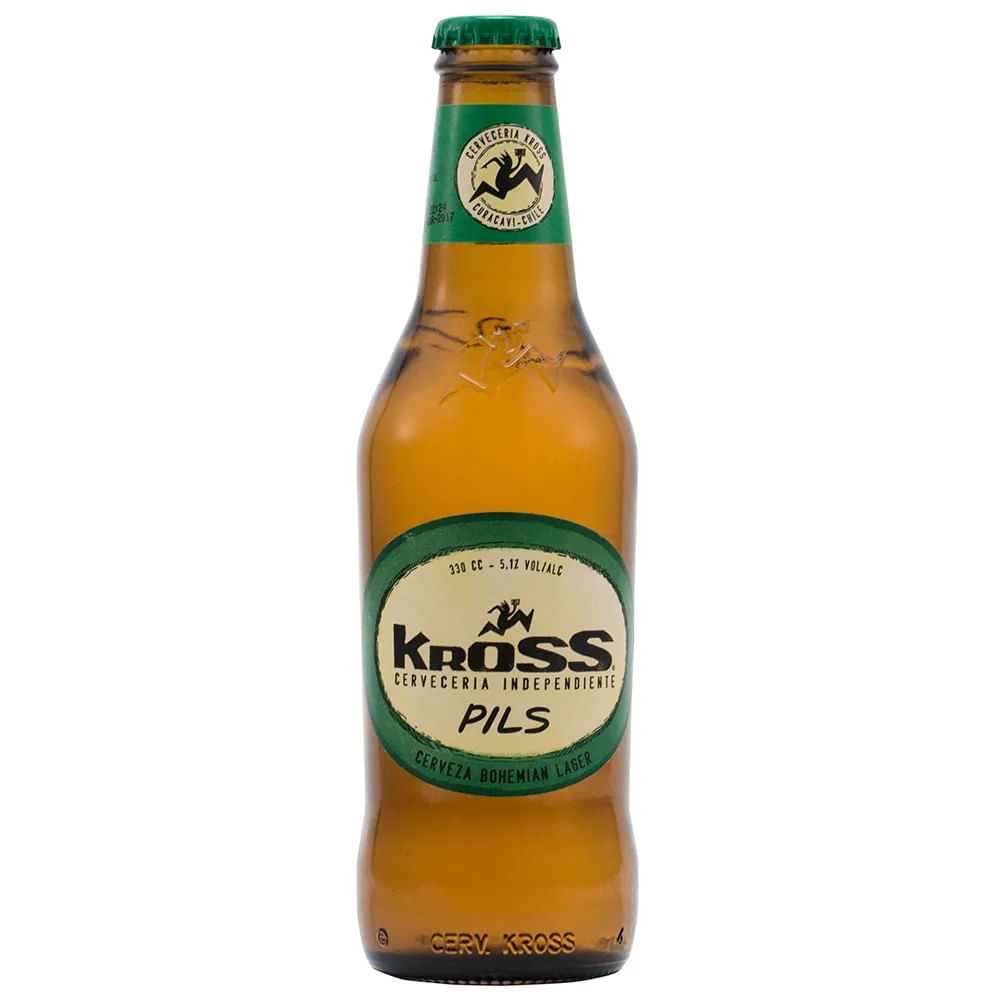 Cerveza Kross pilsner botella 330 cc