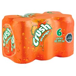 Pack bebida Orange Crush lata 6 un de 350 ml