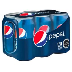 Pack bebida Pepsi lata 6 un de 350 ml