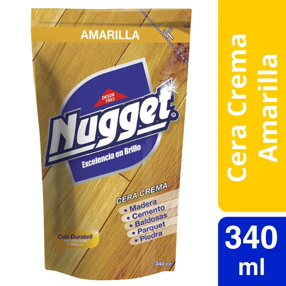 Cera crema Nugget amarilla doy pack 340 g