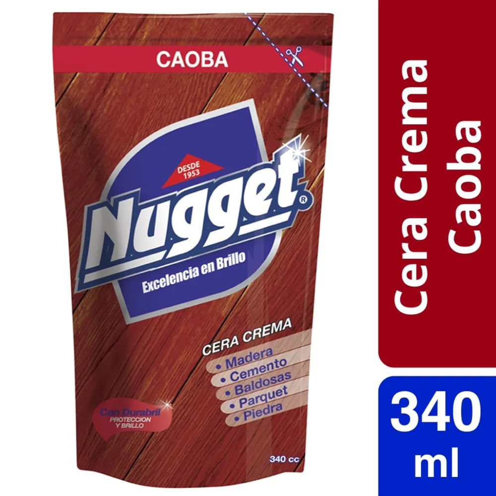 Cera crema Nugget caoba, doy pack 340 g