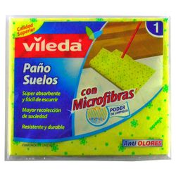 Paño Vileda limpiapisos con microfibras 1 un