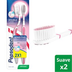 Pack Cepillo dental Pepsodent sensitive suave 2 un