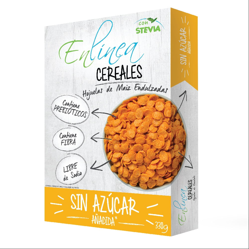 Cereal En Línea hojuela maiz 330 g
