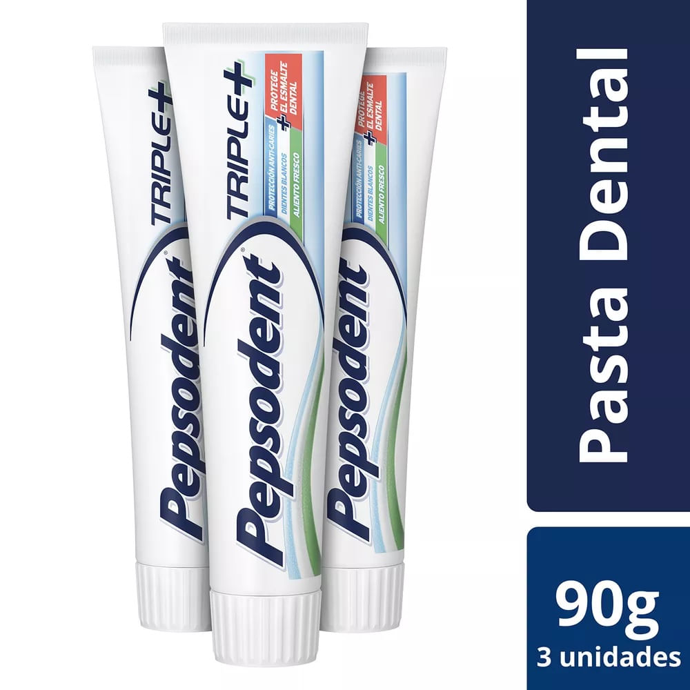 Pack Pasta dental Pepsodent triple + 3 un de 90 g