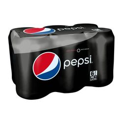Pack bebida Pepsi zero lata 6 un de 350 ml