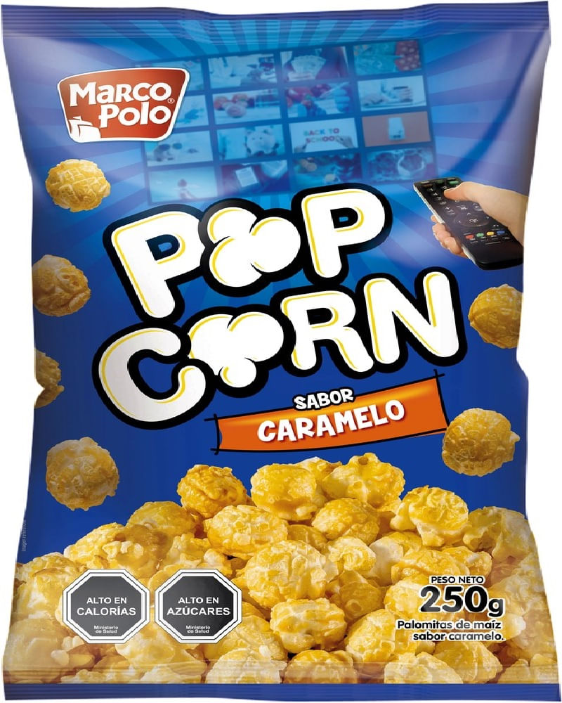 Popcorn Marco Polo caramelo doy pack 250 g