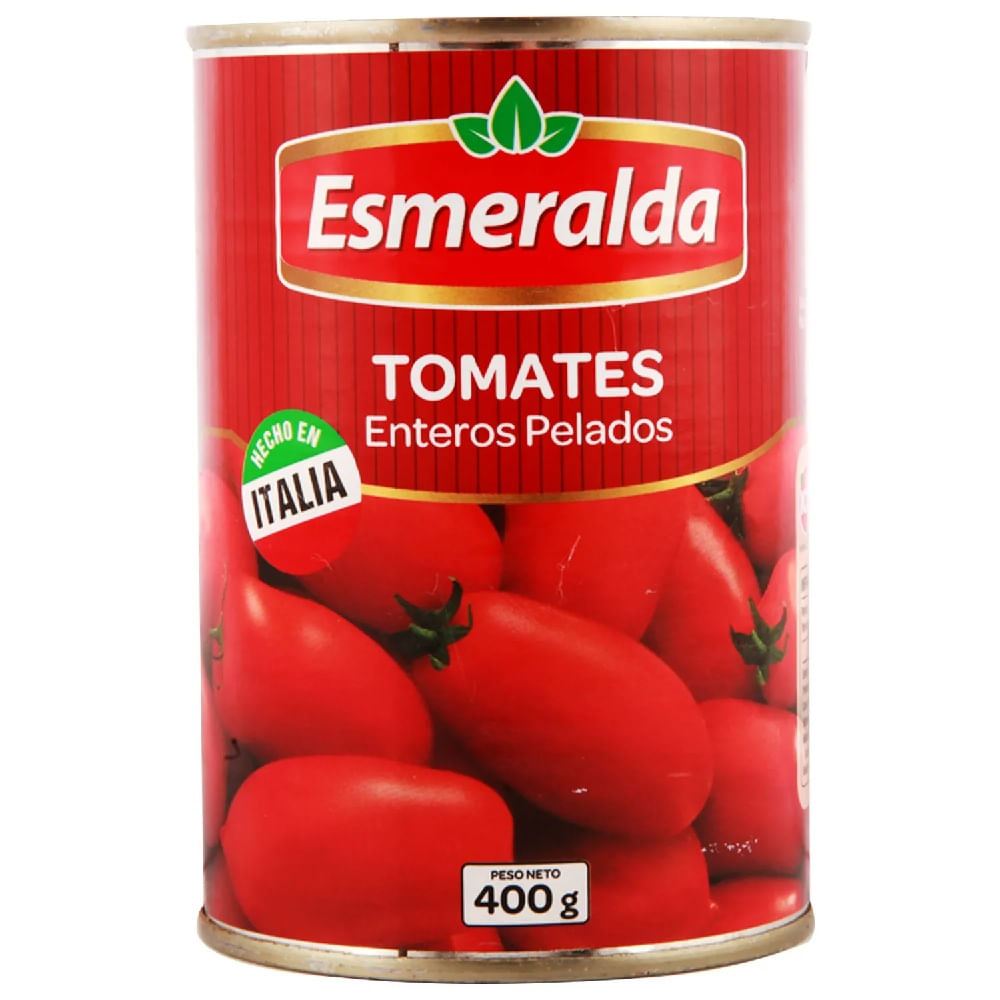 Tomates enteros pelados Esmeralda lata 400 g