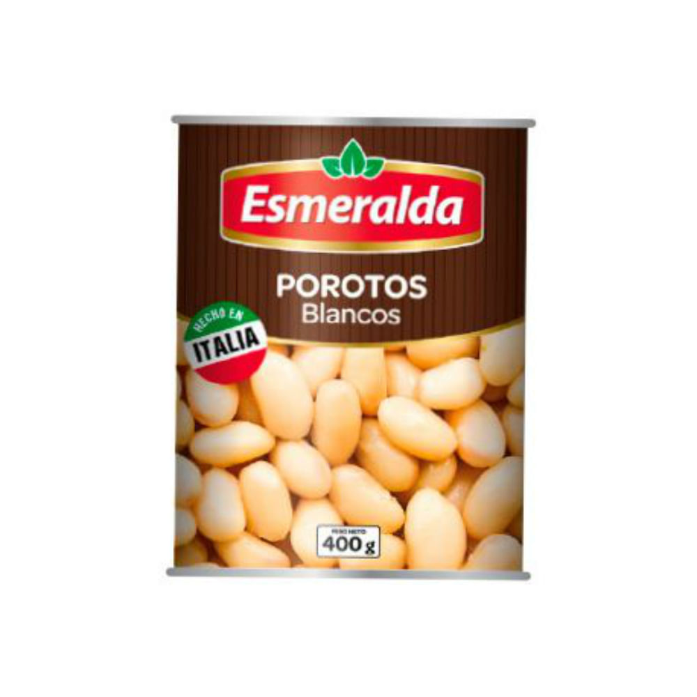 Porotos blancos Esmeralda lata 400 g