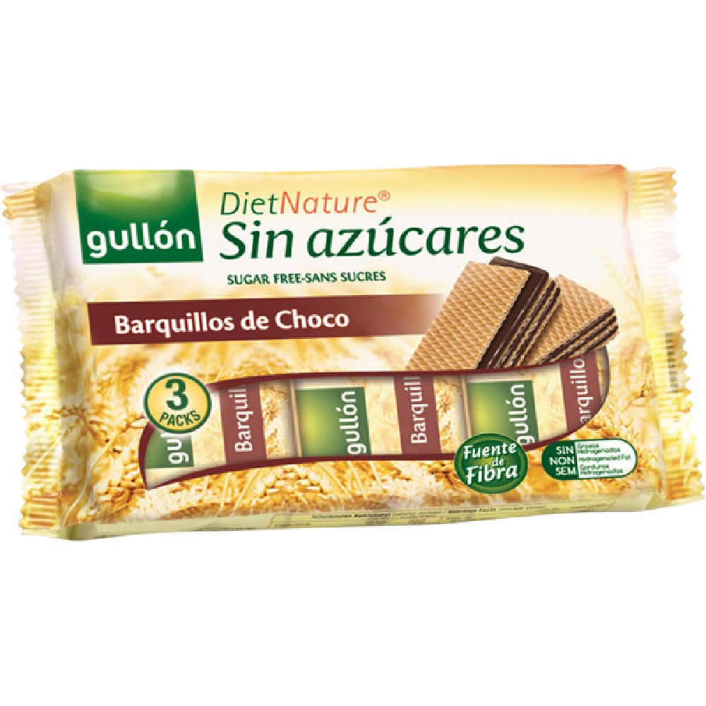 Galleta oblea Gullón diet nature sin azúcar chocolate 180 g