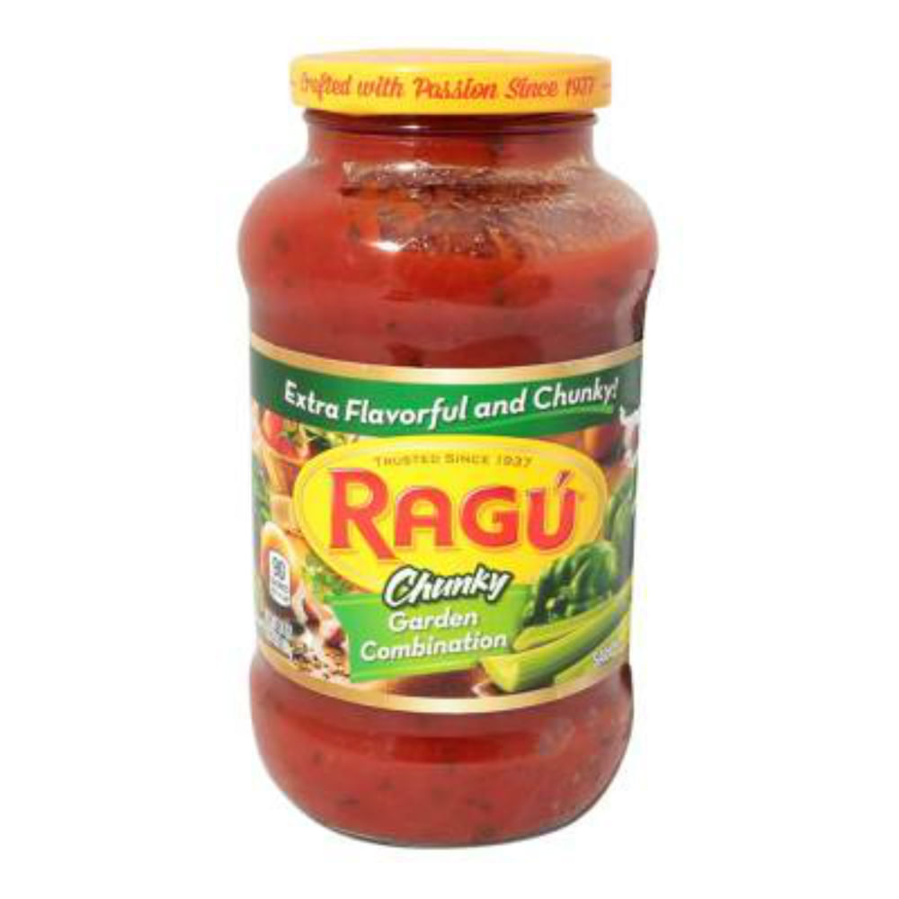 Salsa de tomate Ragu lista vegetales 680 g