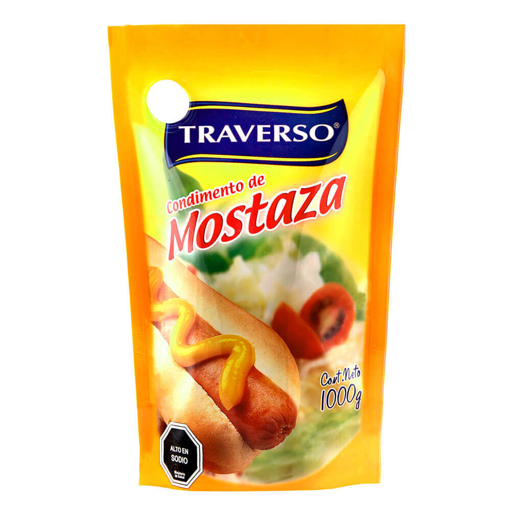 Mostaza Traverso doy pack 1 Kg