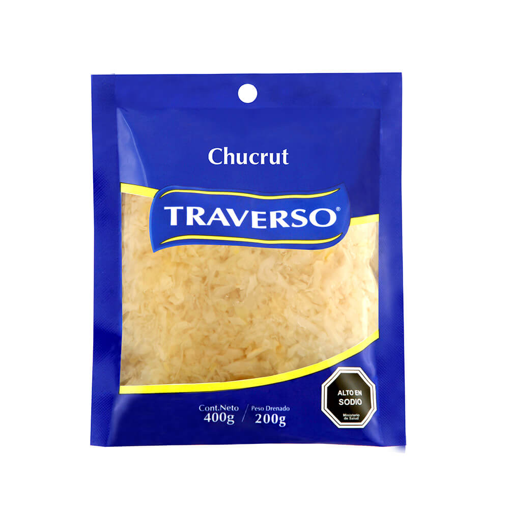 Chucrut Traverso bolsa 400 g Chucrut Traverso bolsa 400 g
