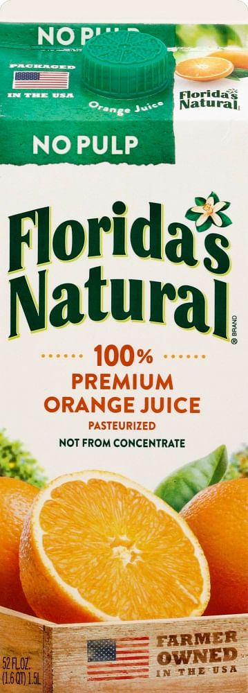 Jugo fresco Floridas Natural naranja sin pulpa 1.5 L