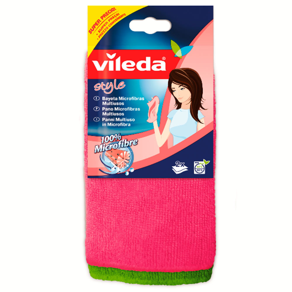 Paño Vileda microfibra style 2 un Paño Vileda microfibra style 2 un
