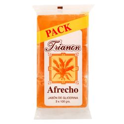 Pack Jabón en barra Trianon glicerina afrecho 3 un de 100 g
