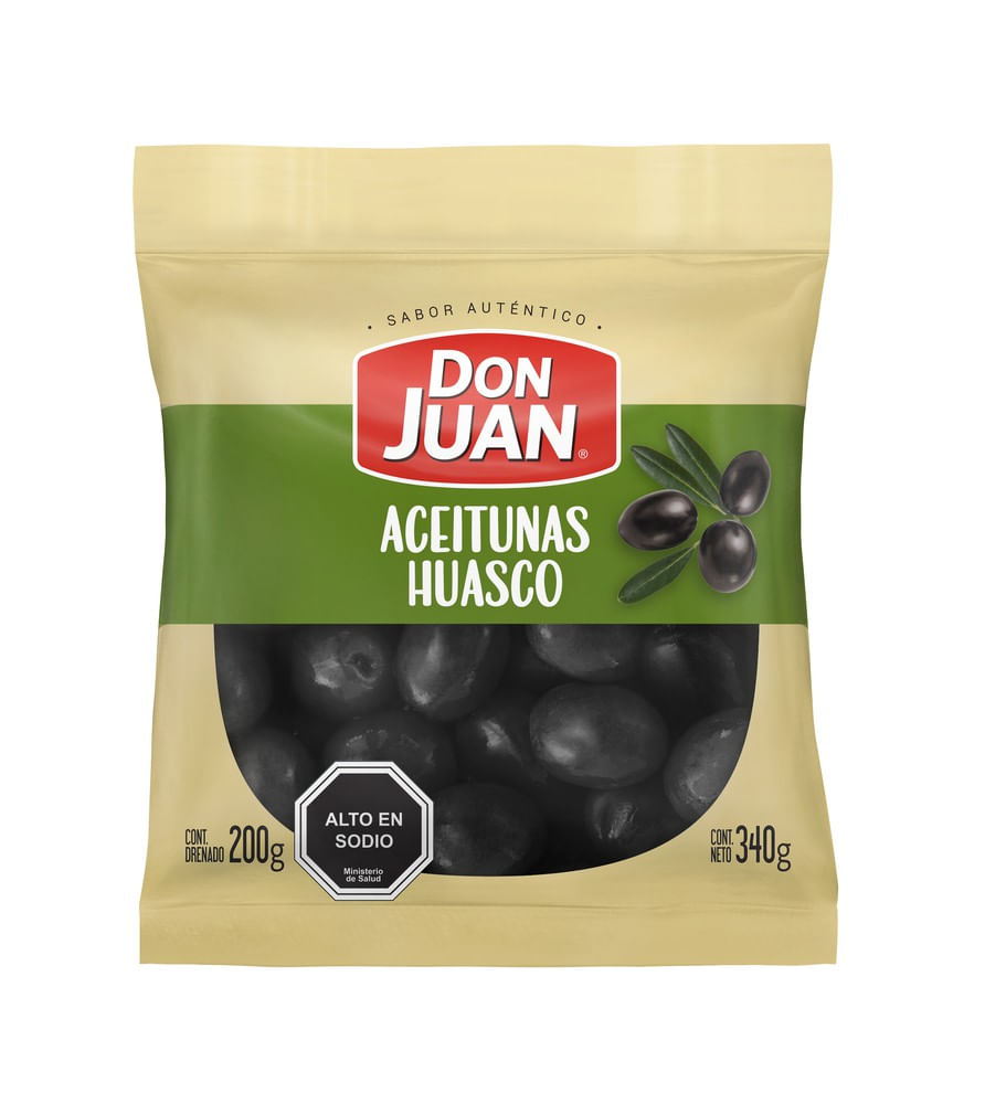 Aceitunas negras Don Juan huasco bolsa 340 g