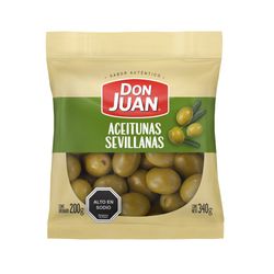 Aceitunas verdes Don Juan sevillanas bolsa 340 g