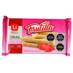 Galleta Unimarc oblea frutilla 150 g