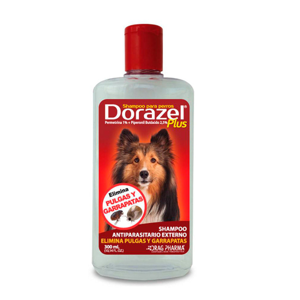 Shampoo Dorazel Plus antiparasitario para perro