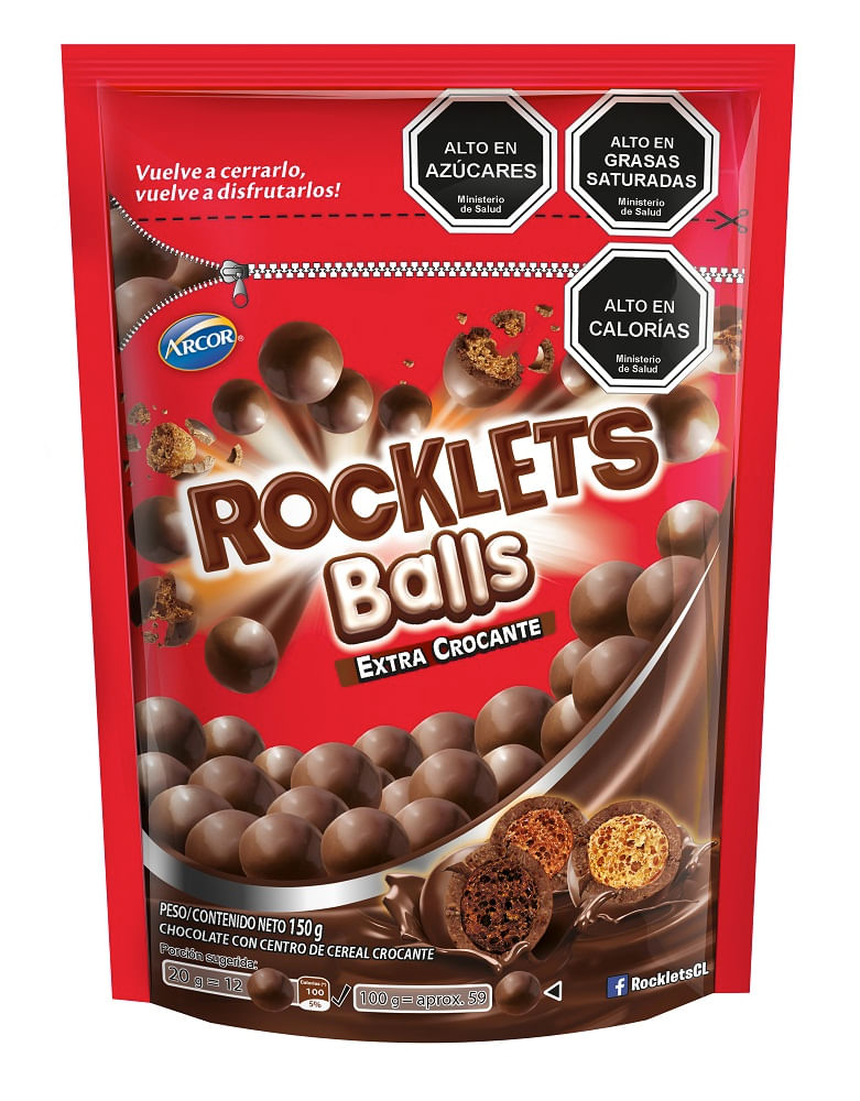Chocolate Rocklets balls doypack 150 g