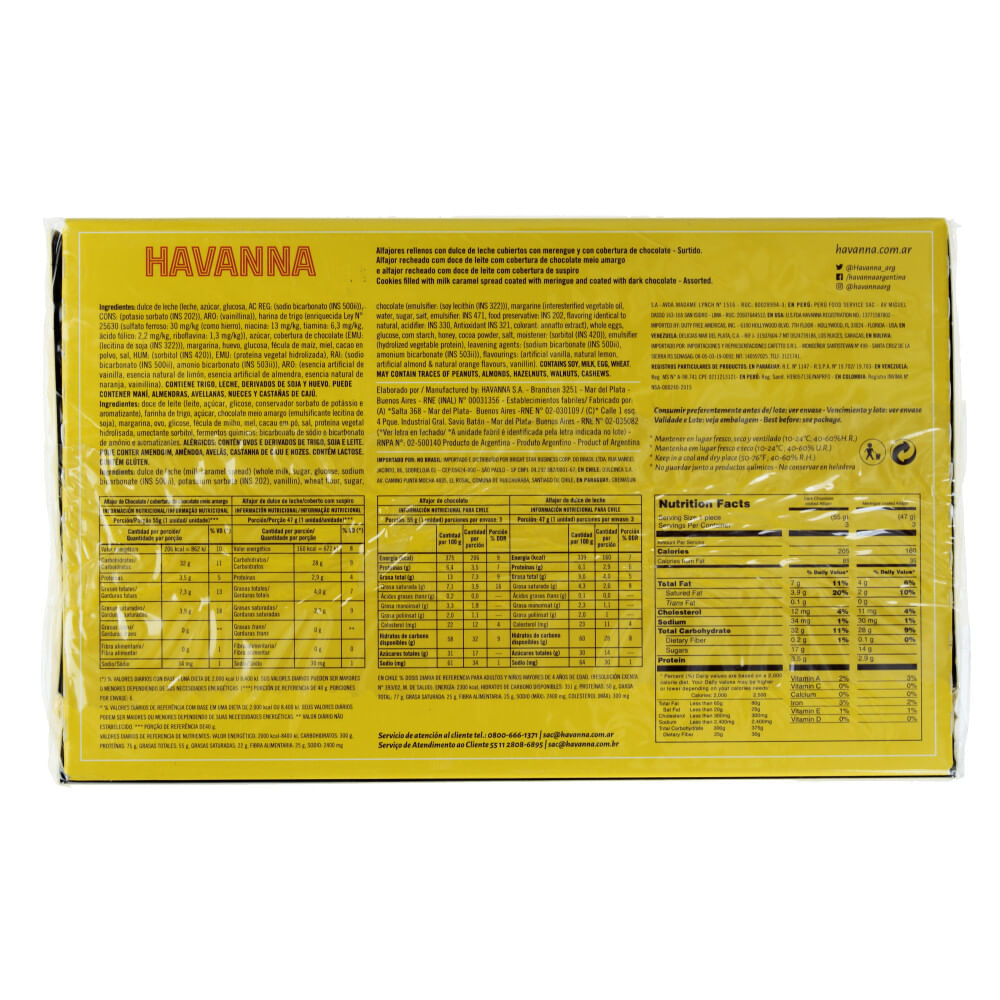 Alfajor Havanna mixtos 6 un