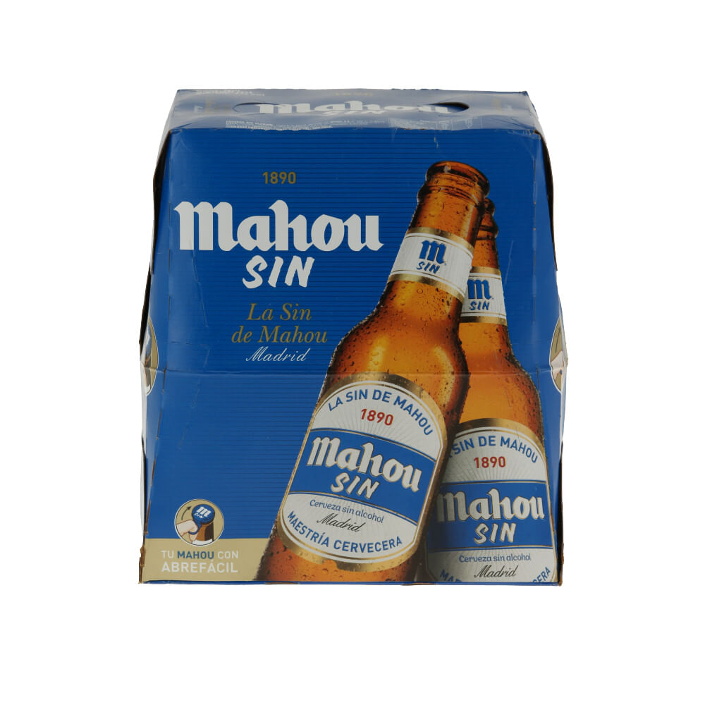Cerveza Tostada 0.0 % MAHOU Botella 330 ml