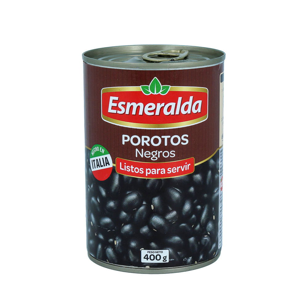 Porotos negros Esmeralda lata 400 g