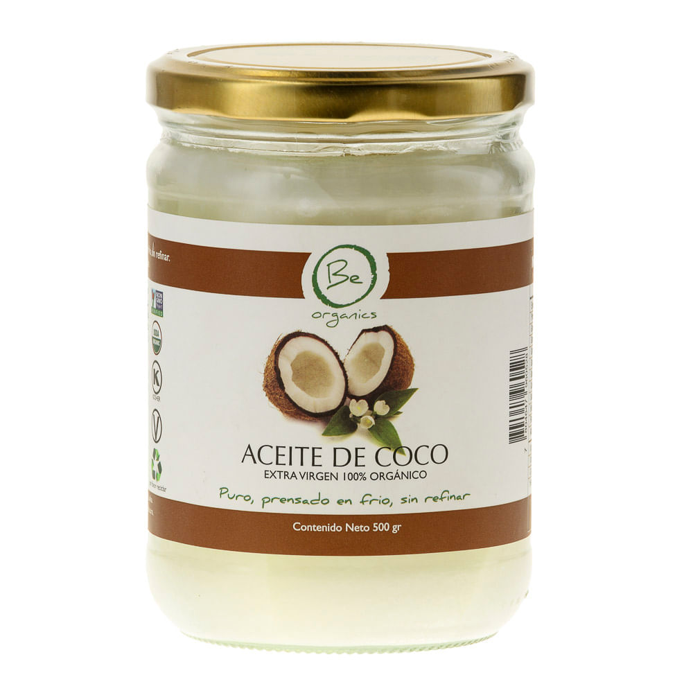 Aceite de coco Be Organics extra virgen 100% 500 ml