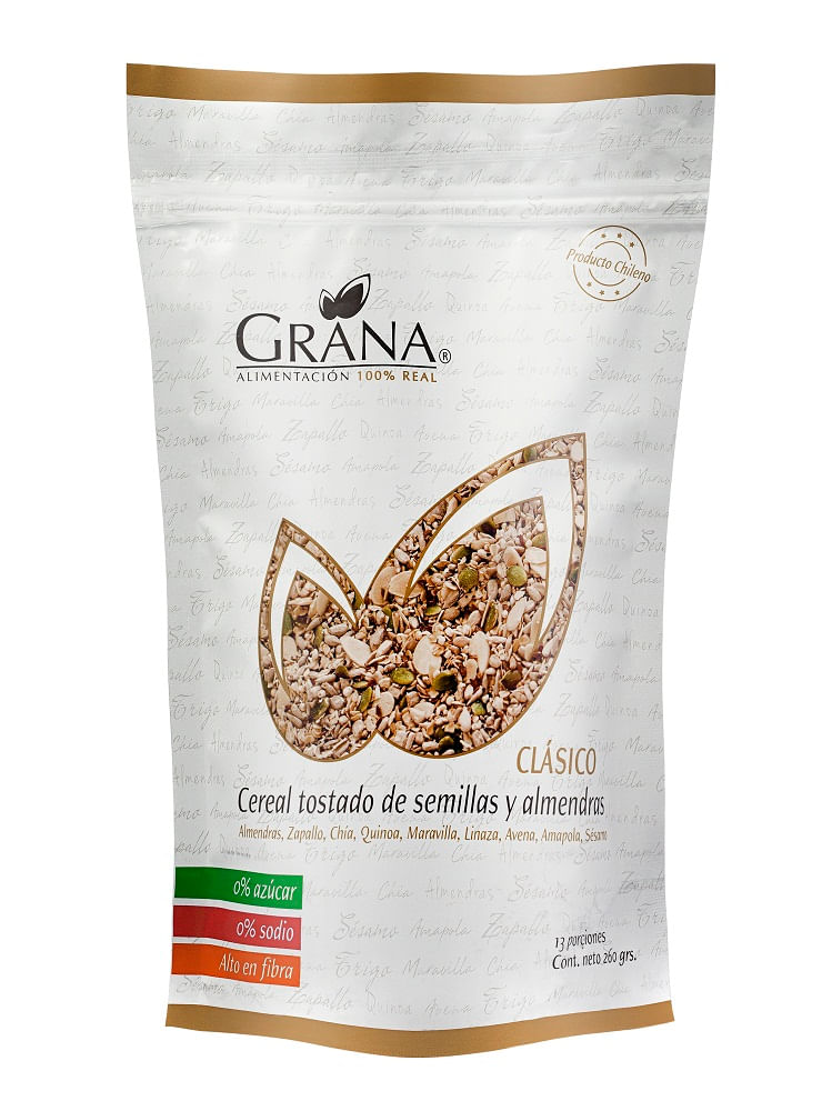 Cereal Grana clásico semillas y almendras bolsa 260 g