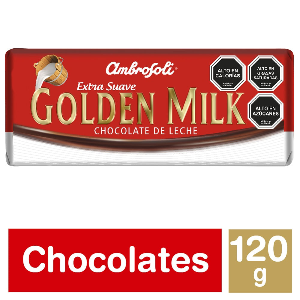 Chocolate Golden Milk Ambrosoli barra 120 g